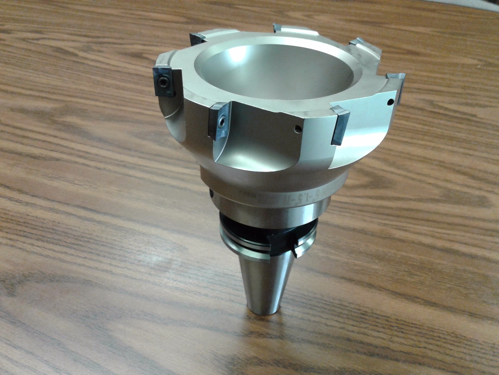 5″ 90 degree indexable face shell mill,face milling cutter APKT w. CAT40 arbor