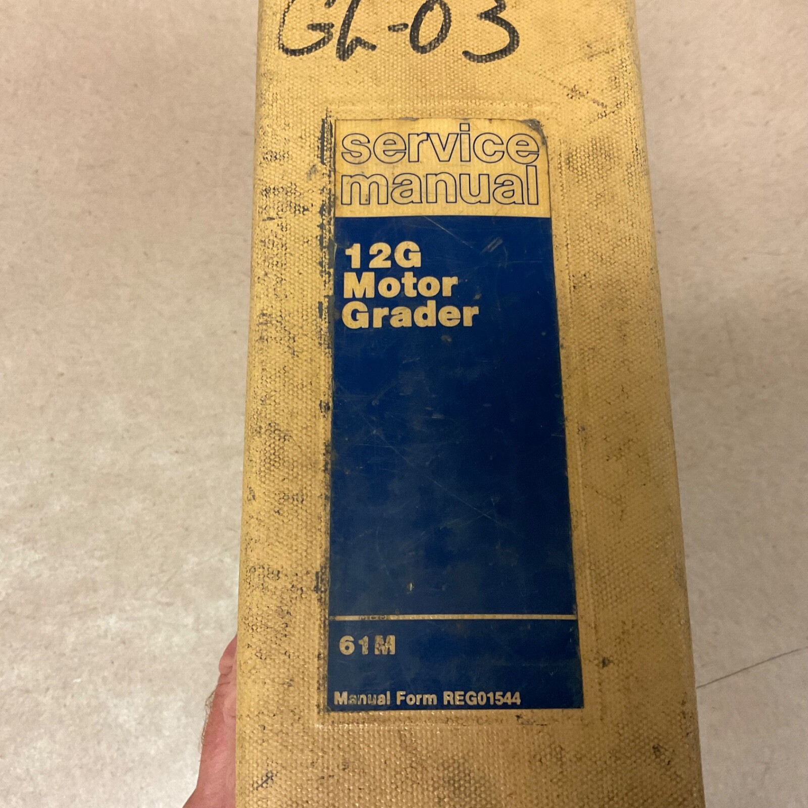 CAT Caterpillar 12G SERVICE SHOP REPAIR MANUAL MOTOR GRADER BLADE sn 61M1-12026