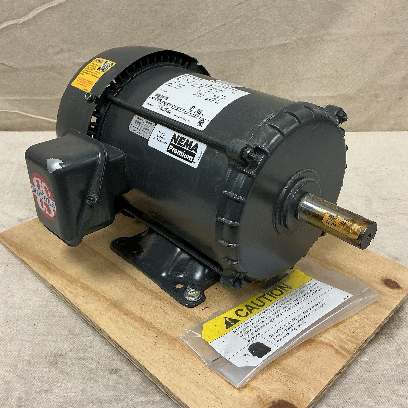 U.S. MOTORS S5P2A General Purpose Motor 5hp 208-230/460V