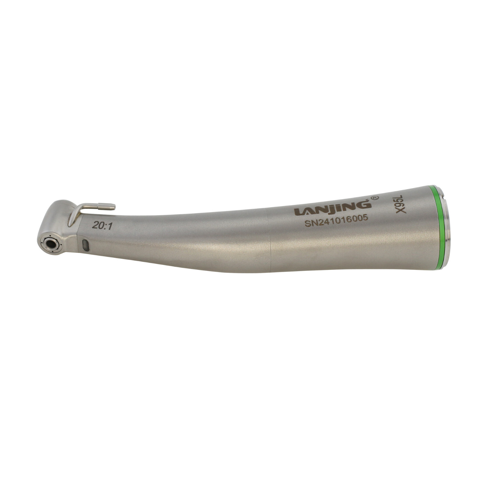 Dental 20:1 LowSpeed Handpiece LJ-201CAB Contra Angle MiniHead Fiber Optic 75Ncm
