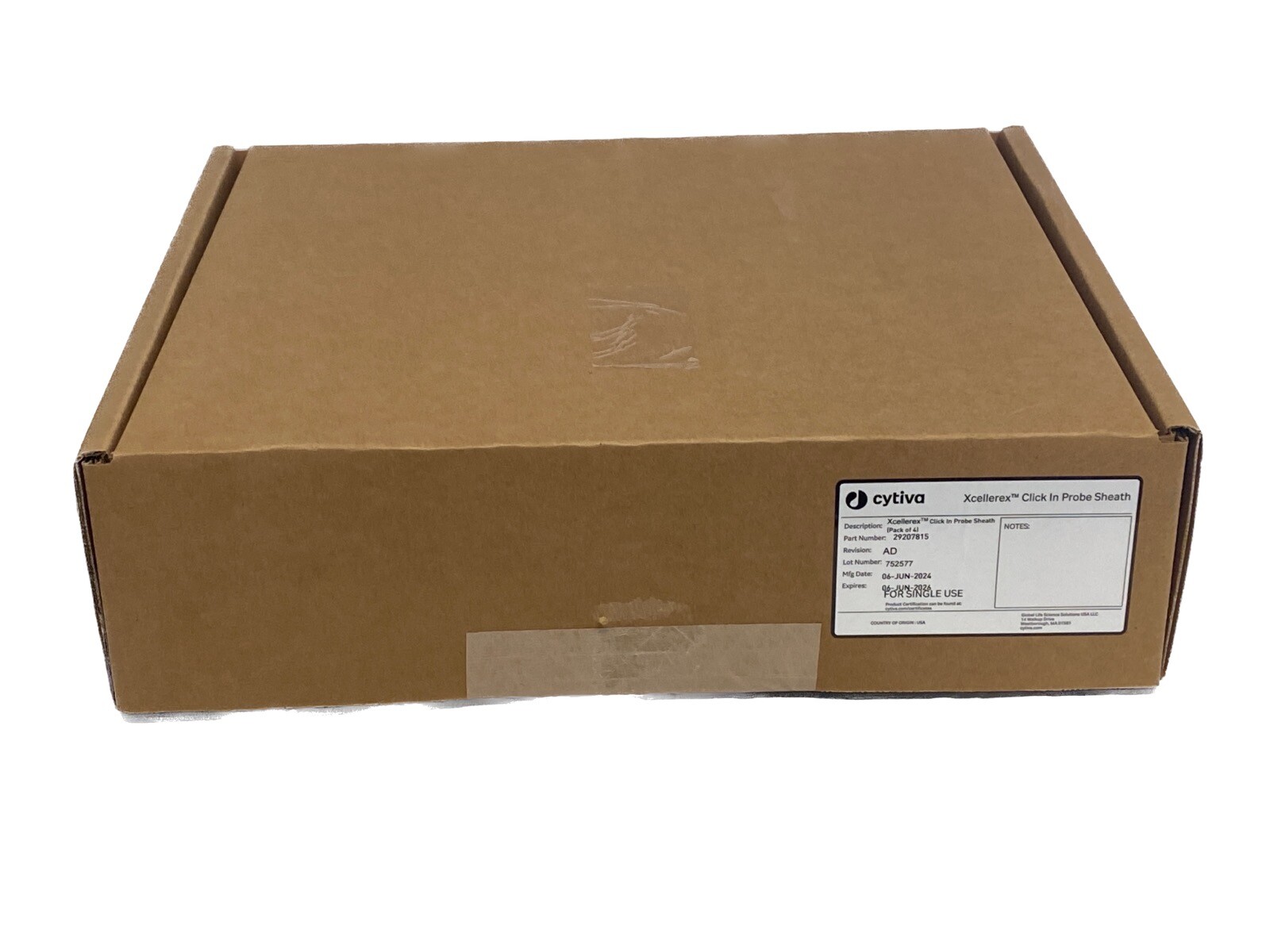NEW Box of 4 Cytiva Xcellerex Single Use Click in Probe Sheaths 29207815