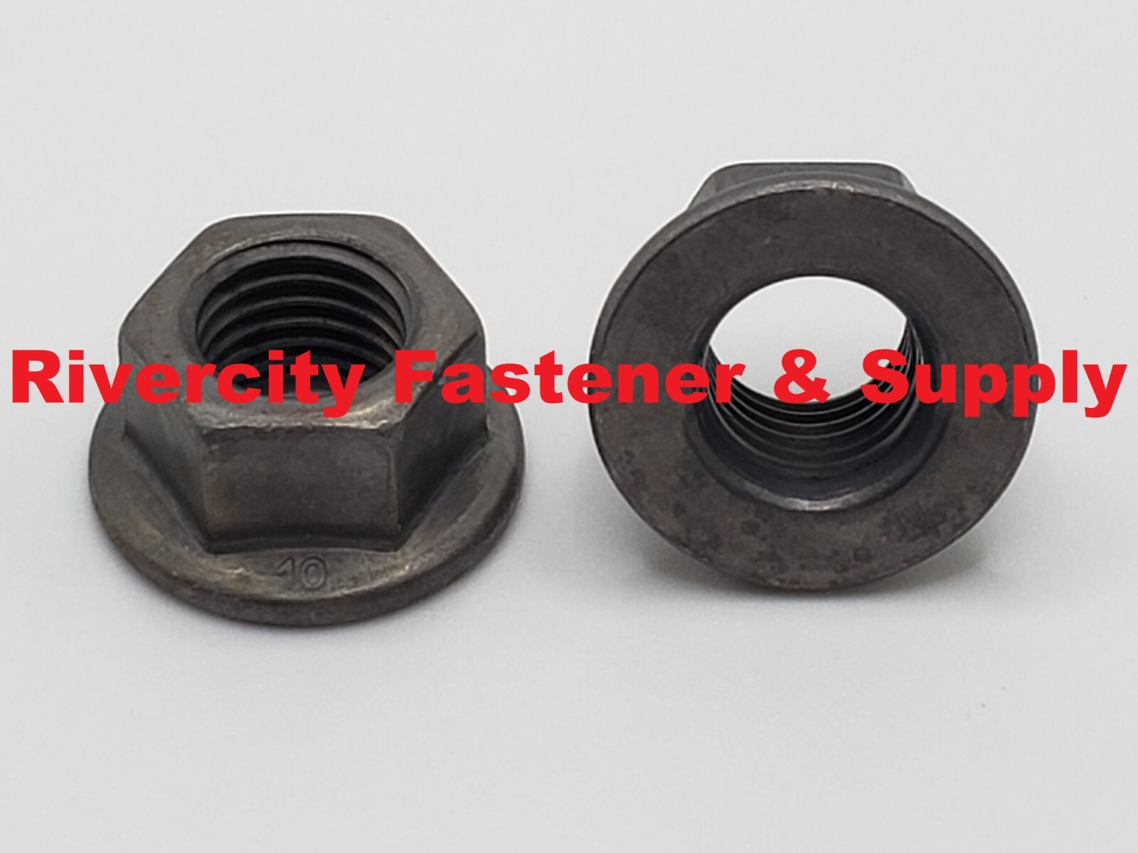 M12-1.25 JIS Flange Nuts Small Hex M12x1.25 Nut 12mm x 1.25 Smooth Flange 10.9 P