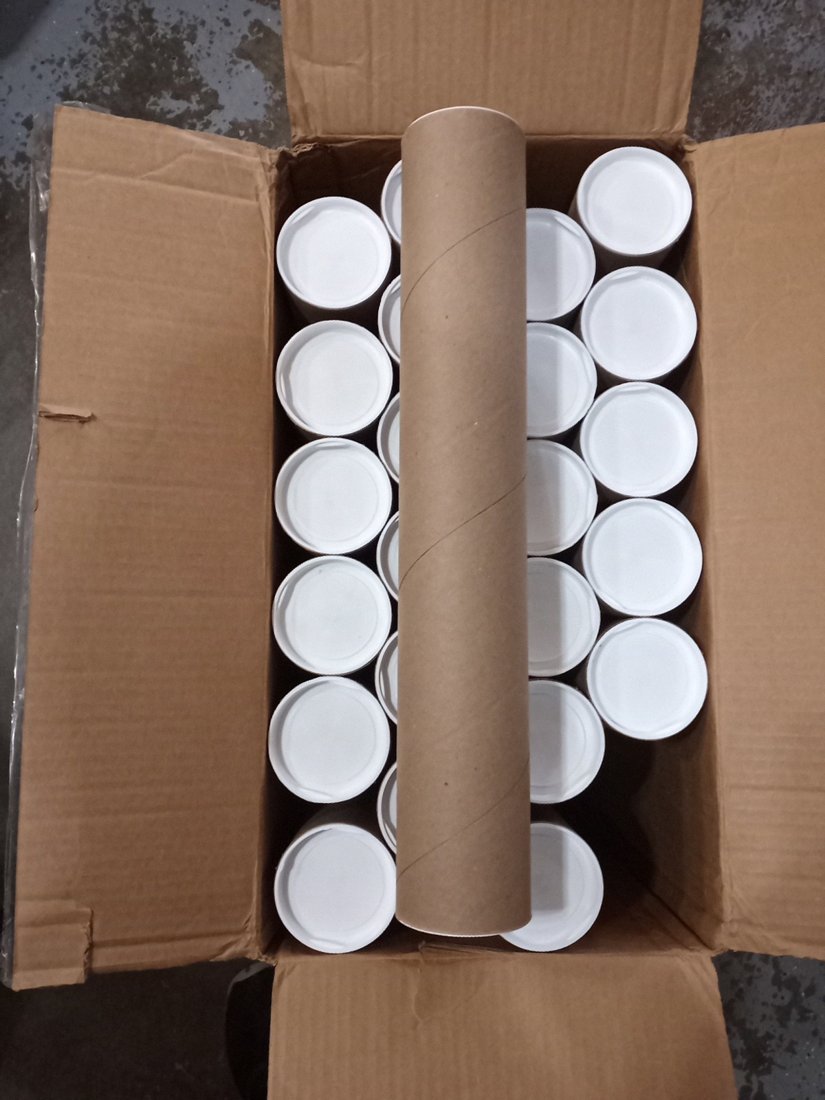 Kraft Mailing Tubes 3″ x 18″ Case of 24 NEW