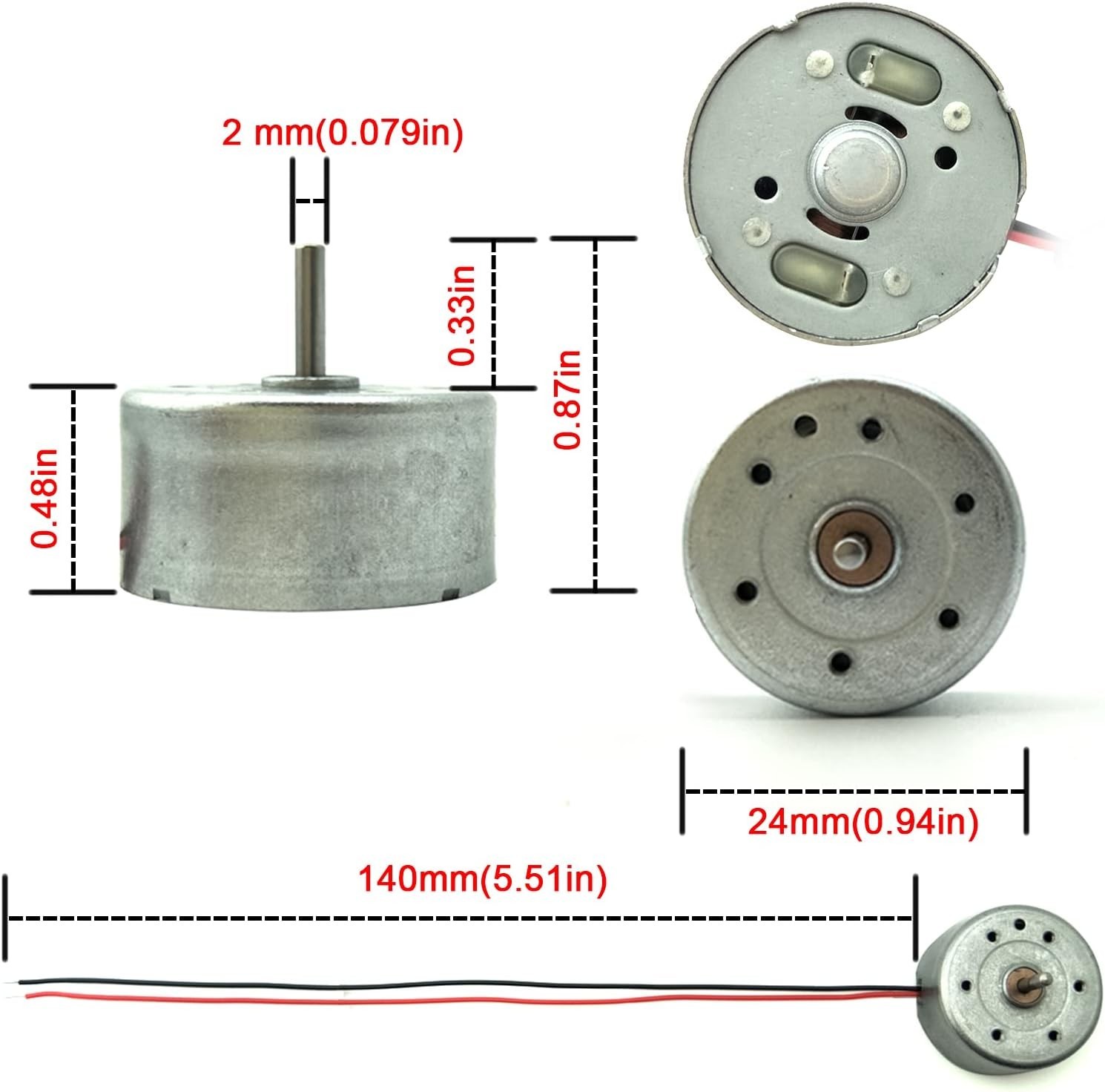 Versatile Mini Generator Motor 3V-12V for DIY Toys & Wind Turbine Projects