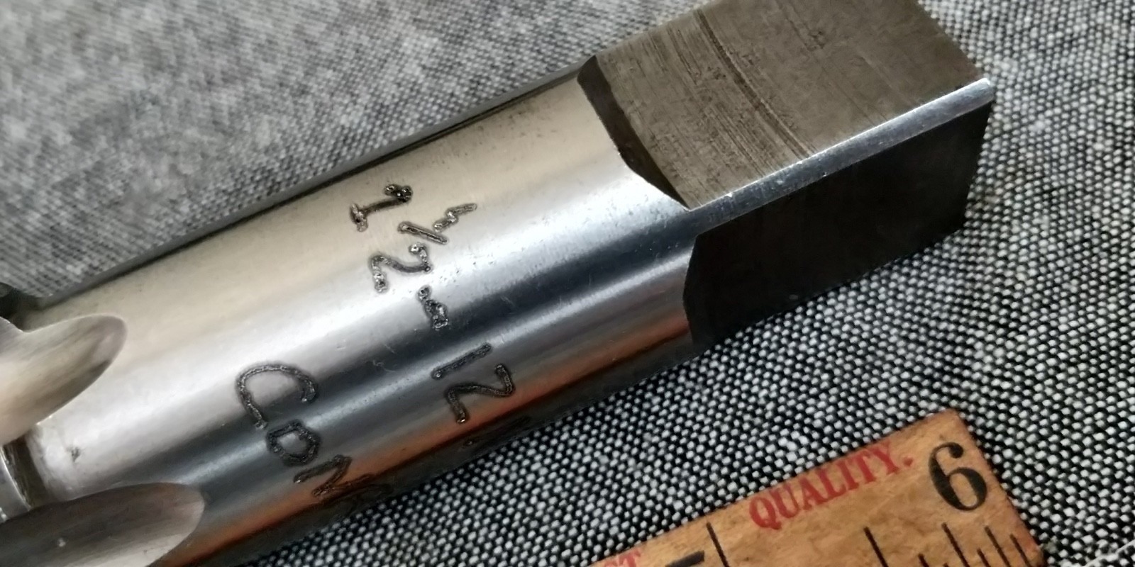 1-1/2″-12 NF tap with pilot WITH PILOT COMRAC