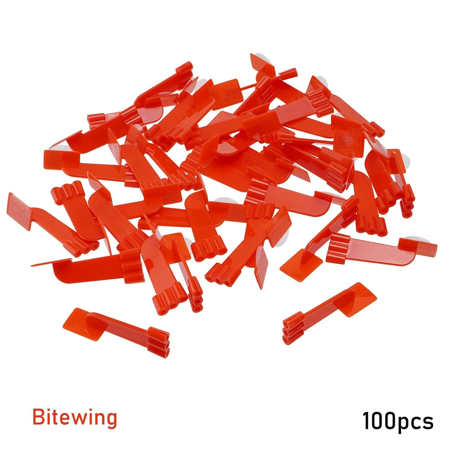 100 Pcs Dental X-ray Sensor Holder Self Adhesive Bite block fits Ring Arm Set