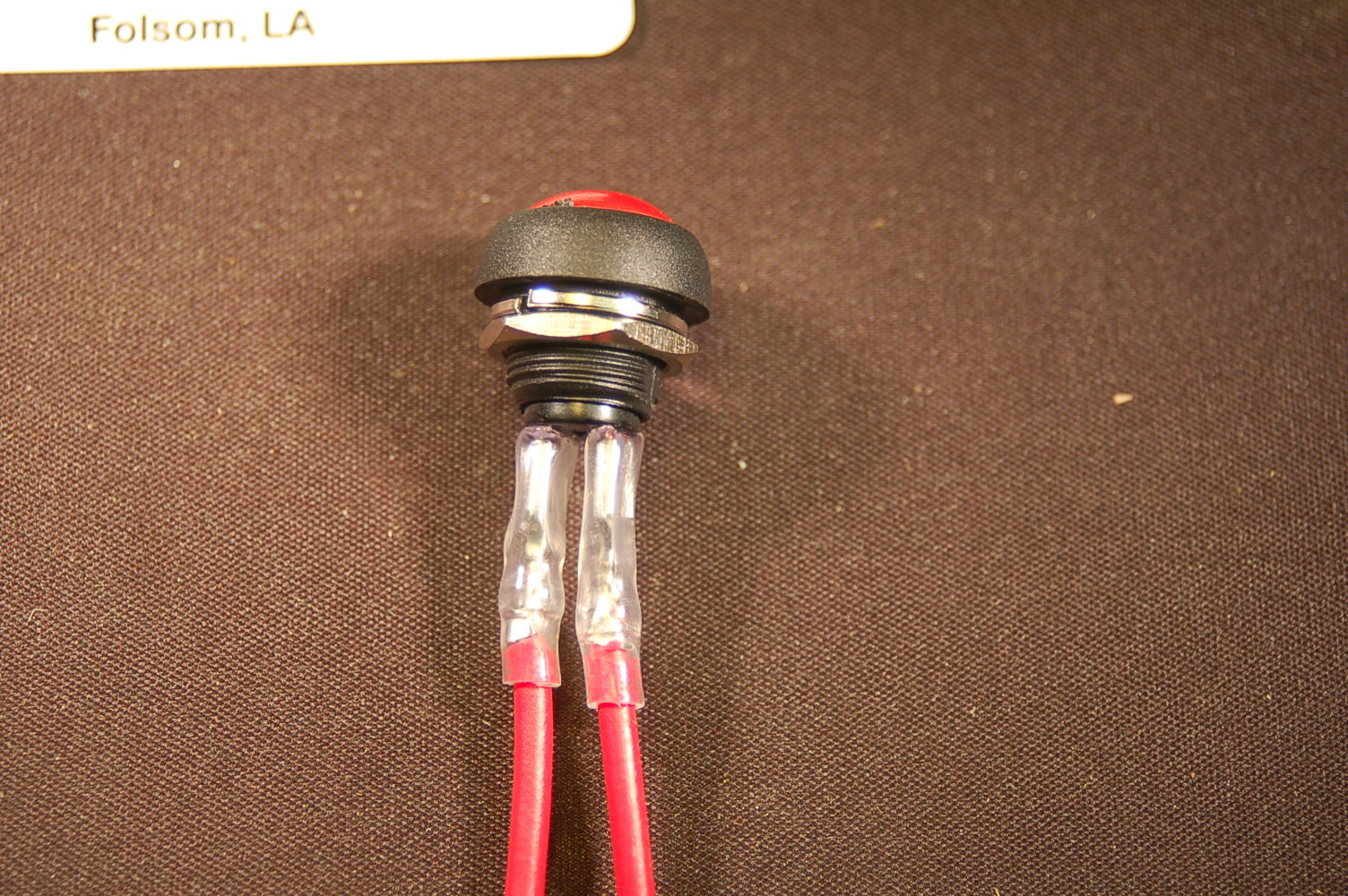Electronic Air Horn Momentary Pushbutton Switch Normally Open 10Amp with leads