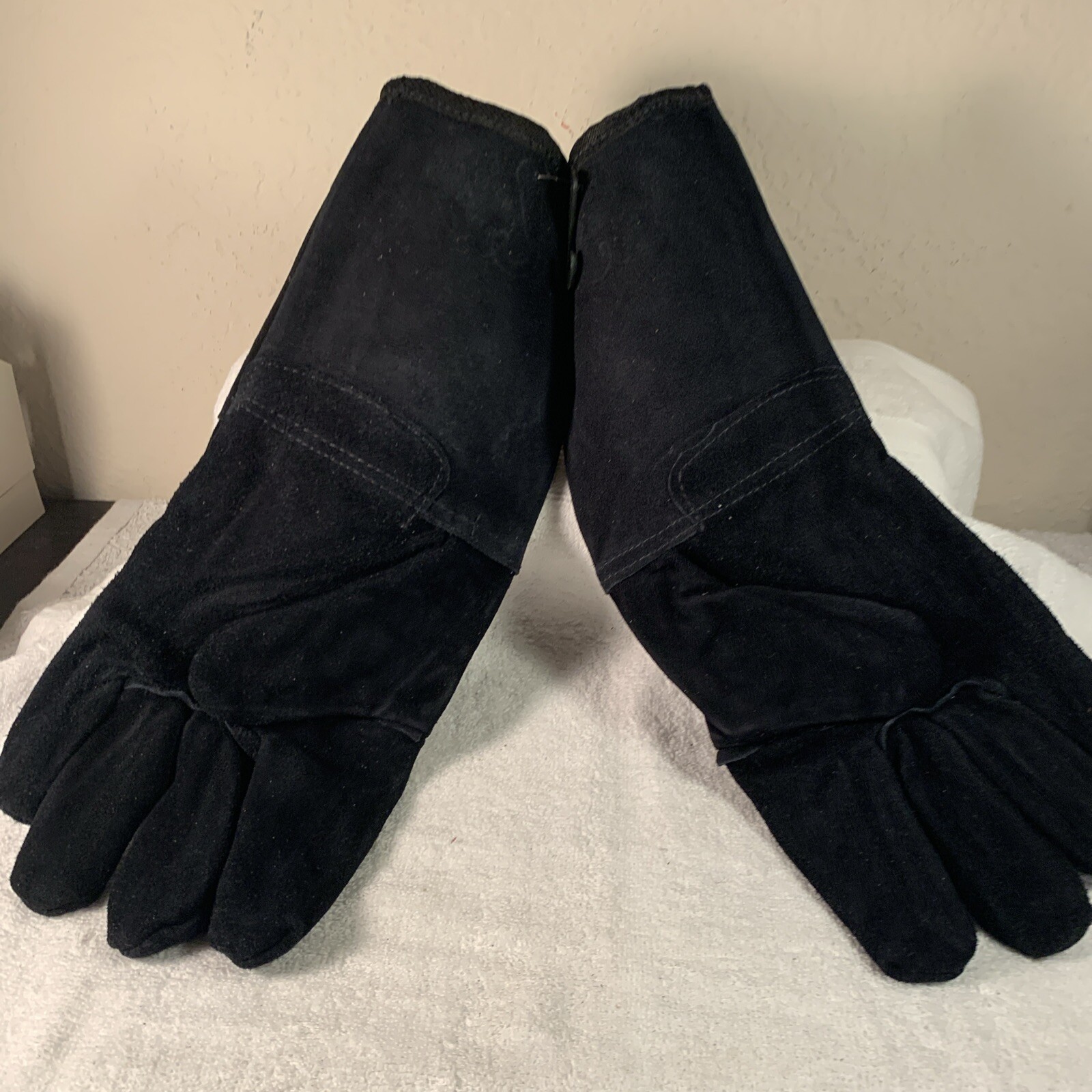 LICENSED HARLEY DAVIDSON MOTORCYCLE GAUNTLET WELDING GLOVES LEATHER NEW Eagle XL