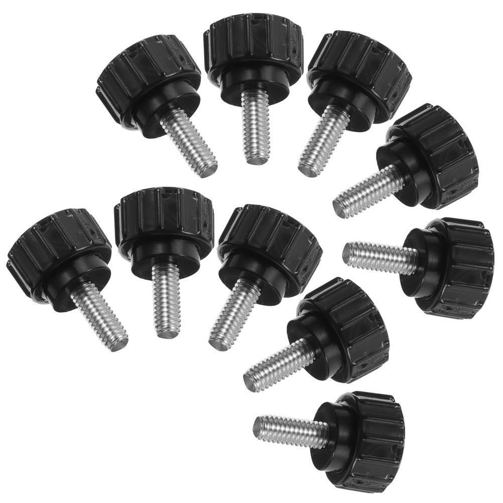 10Pcs Stainless Steel ABS Knurled Thumb Screws Reusable for Machine and Hardware