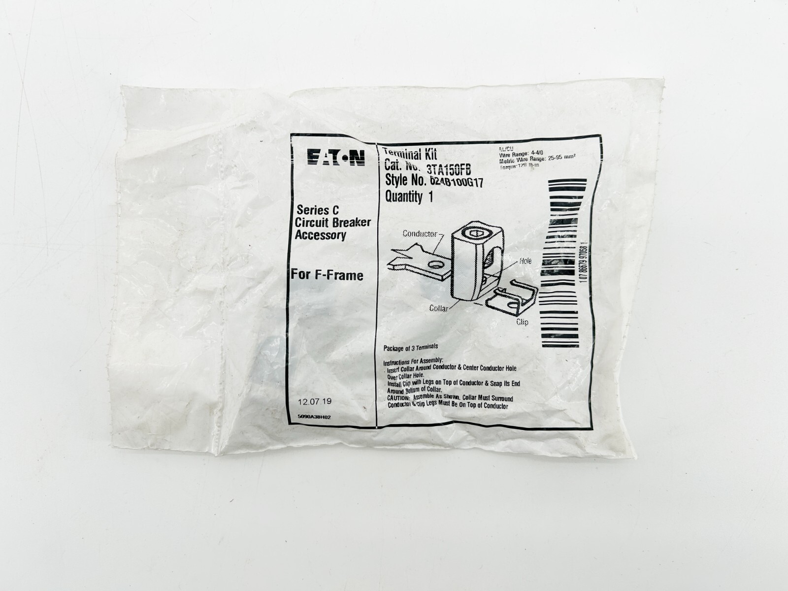 New Eaton 3TA150FB FB Terminal 150A For F-Frame 3 Terminals Series C