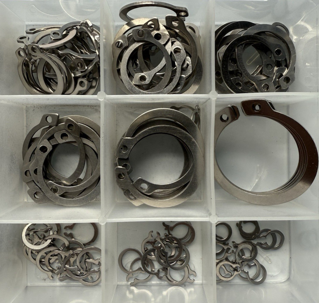 Goliath Industrial 225pc Stainless Steel Snap Ring Assortment ~ SSSR225