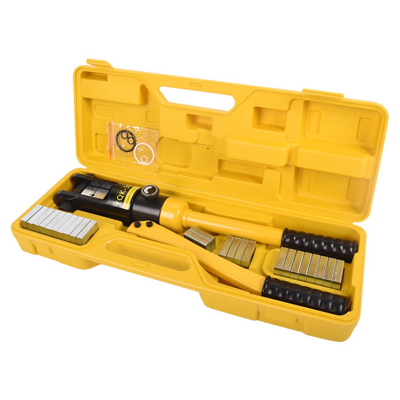 16 Ton Hydraulic Wire Crimper Crimping Tool Battery Cable Lug Terminal 13 Dies