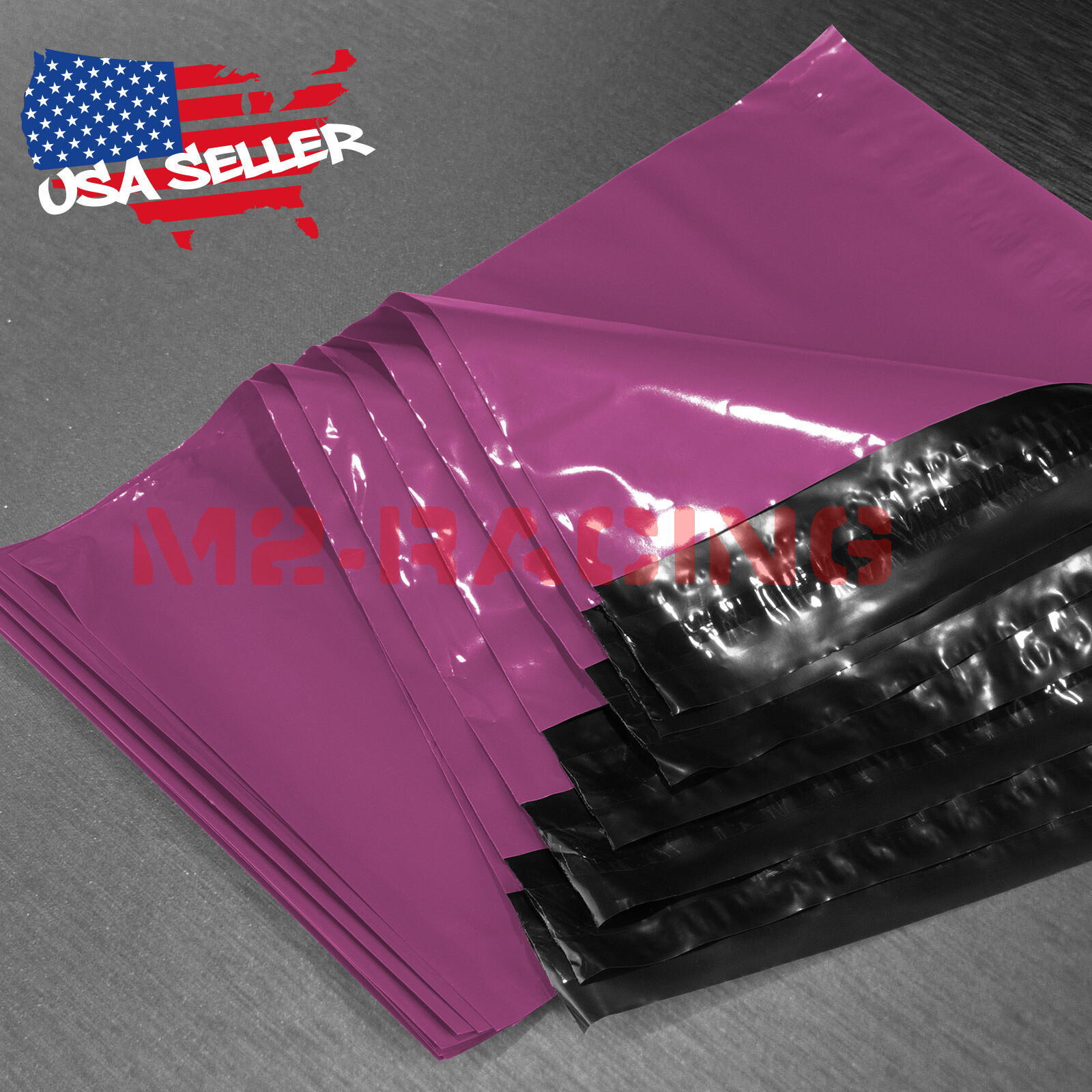 ANY SIZE Magenta Purple Poly Mailers Shipping Envelopes Plastic Bag Self Sealing