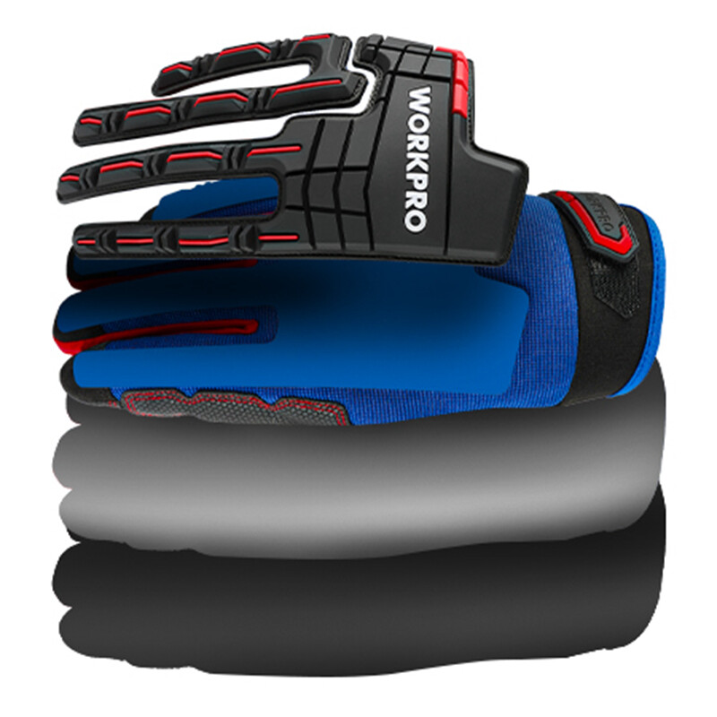 WORKPRO M/L/XL Heavy Duty Work Gloves Synthetic Leather Impact Working Gloves US