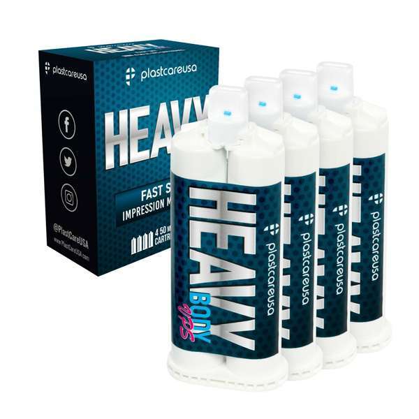 plastcareusa Heavy Body Fast Set VPS Impression Material 4 – 50ml Cartridges