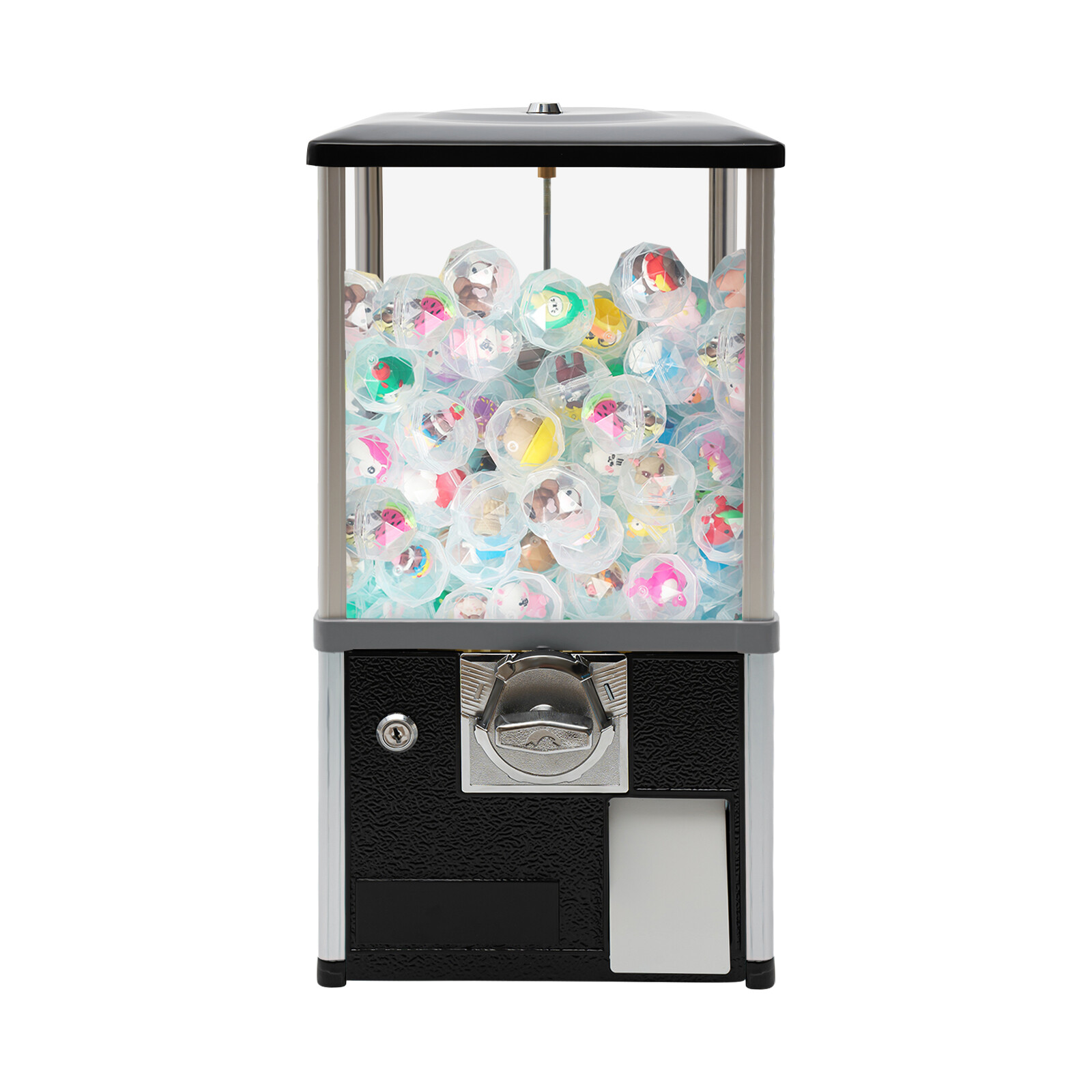 Freestanding 45-50mm Capsule Toys Vending Machine 2*25Cents Coin Gumball Machine