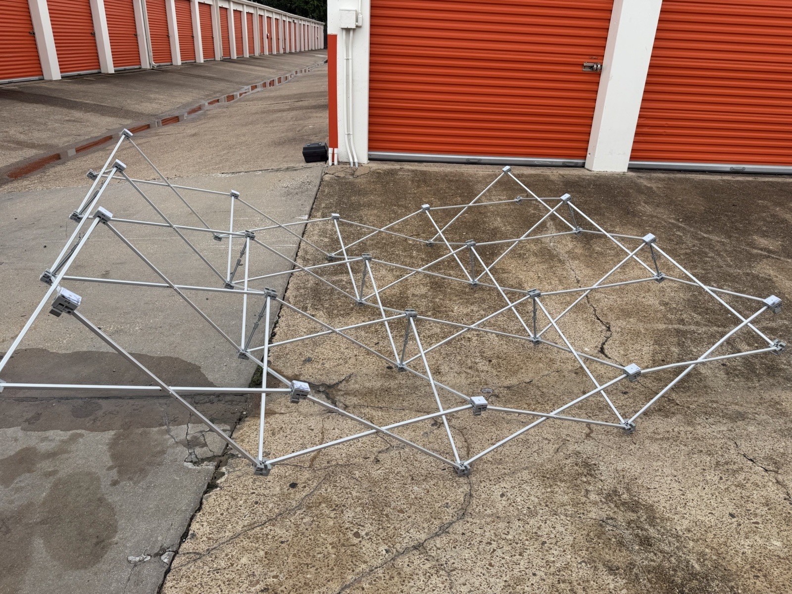 10 ft Pop-Up Canopy Frame Only, Collapsible Display Structure w/ Carry Bag