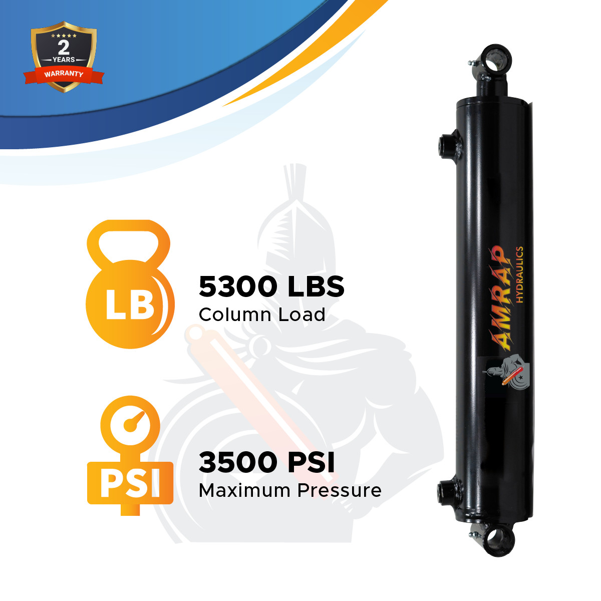 1.5×2 Hydraulic Cylinder-1.5″ Bore, 2″ Stroke -Welded Cross Tube Cylinder(new)