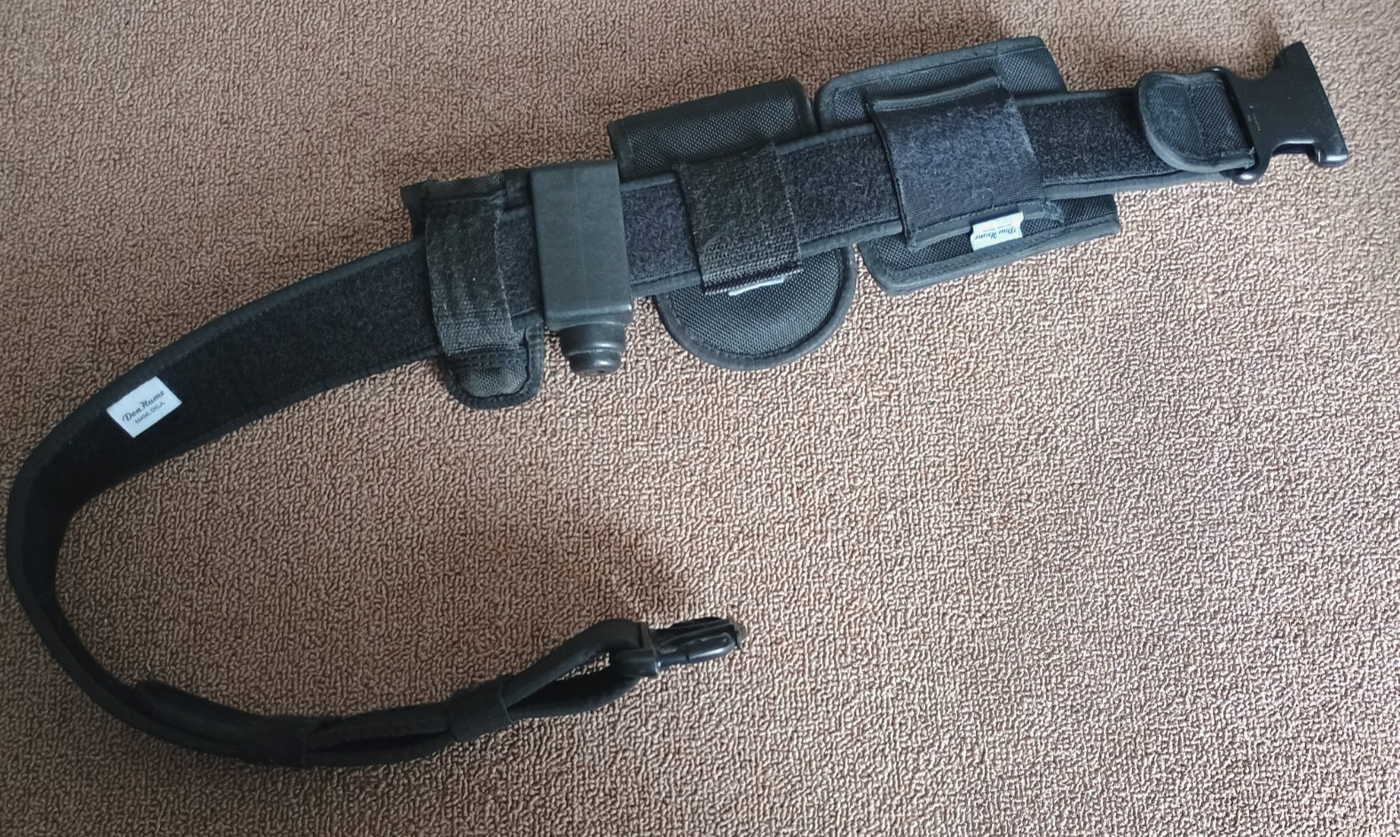 Don Hume Duty Belt Police Tactical Security Utility Nylon With Accessories Cuffs