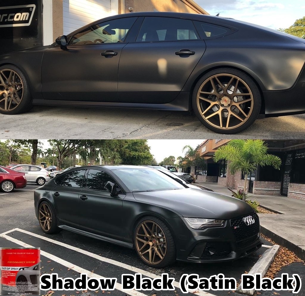 1 Gallon Shadow Black Satin Black Ready to Spray Plasti Dip PERFORMANCE GALLON