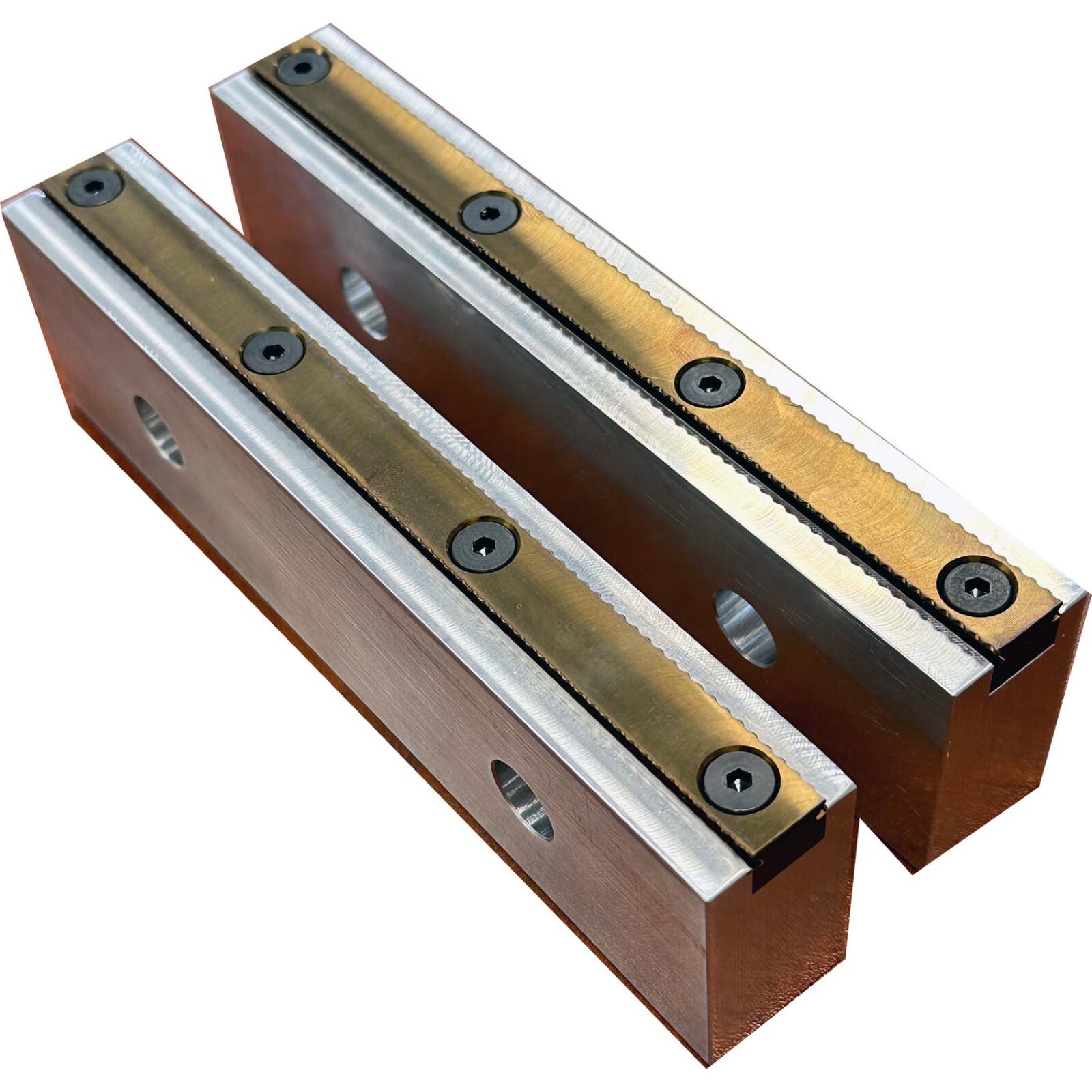 7″ Serrated Vise Jaw Set for 6″ Kurt Style Vise