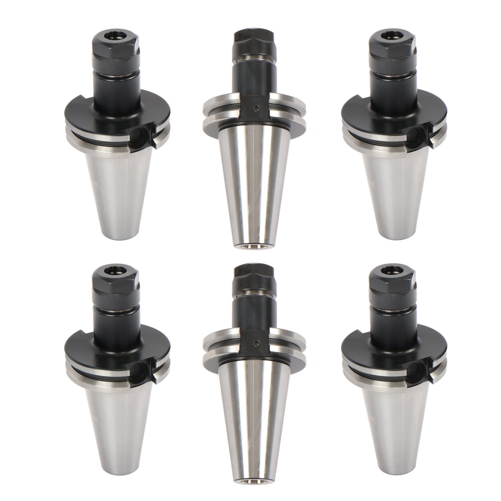 6 × CAT40 ER16 Collet Chuck Set 2.76″ G2.5 25000 RPM