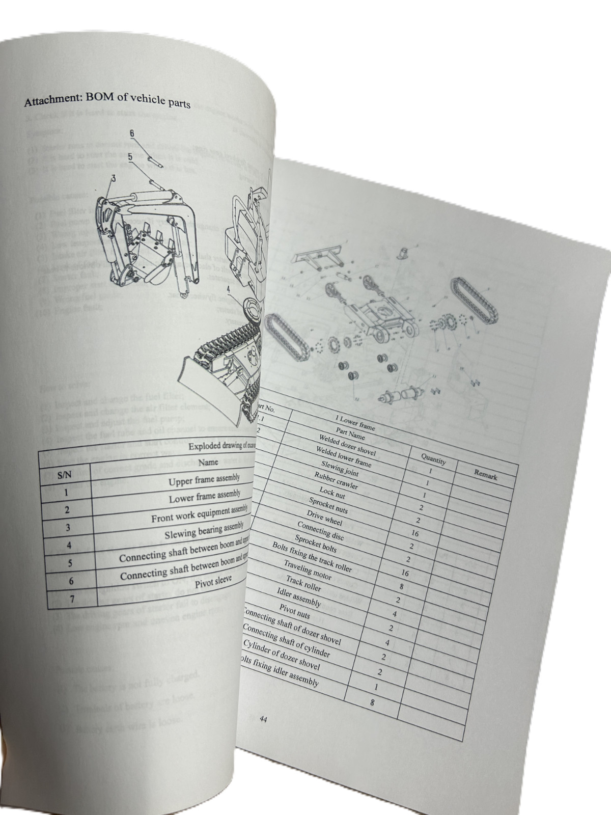 Typhon Terror XX Mini Excavator Track Hoe Operation & Maintenance Manual