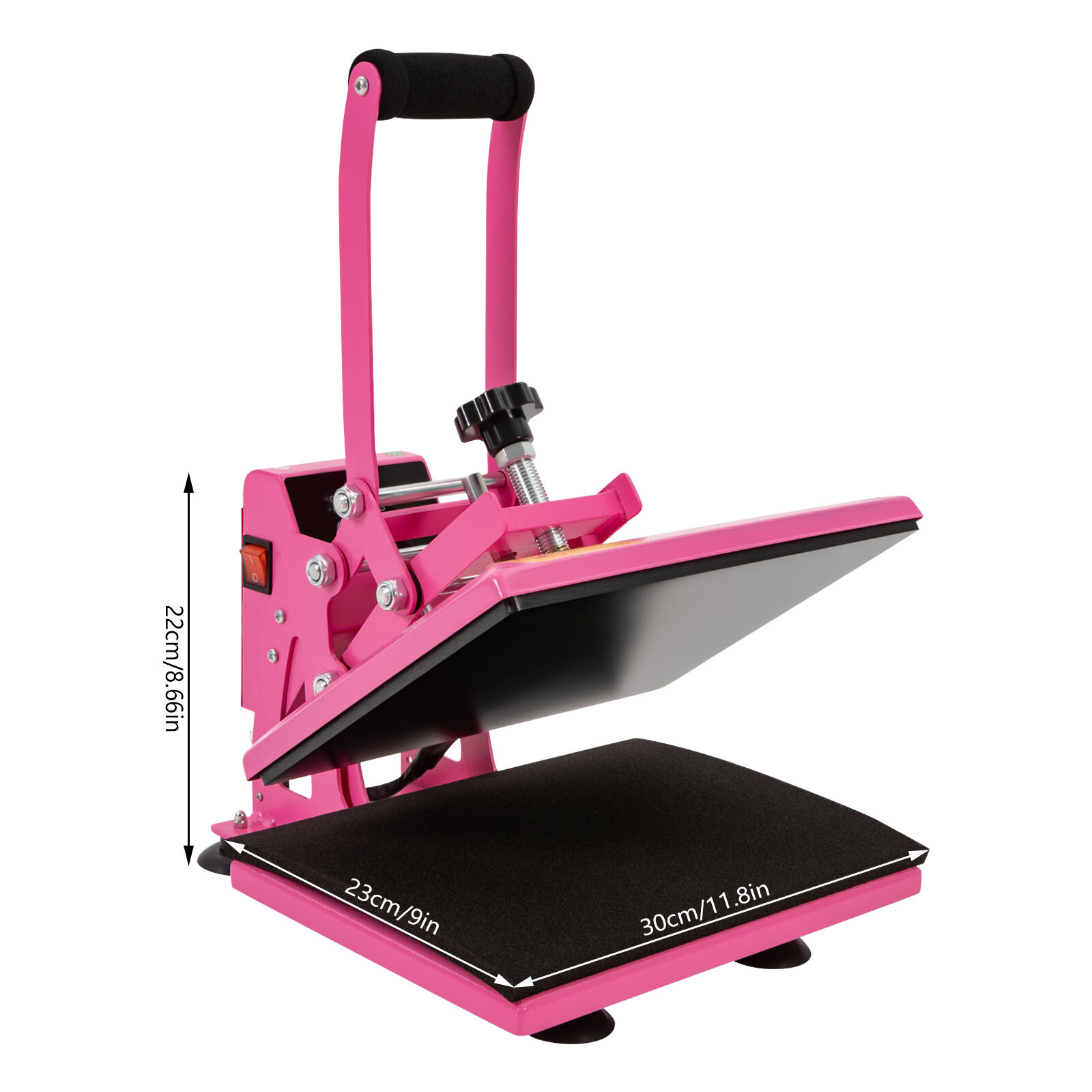 NEW 11.8*9inches Heat Press Machine FOR DIY T Shirts/T Shirt Press Machine Pink