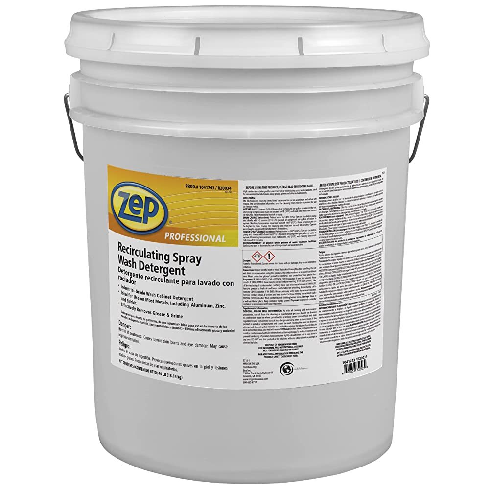 Zep Part Wash Cleaning Detergent Powder – 40lbs (1 Pail) 1041743