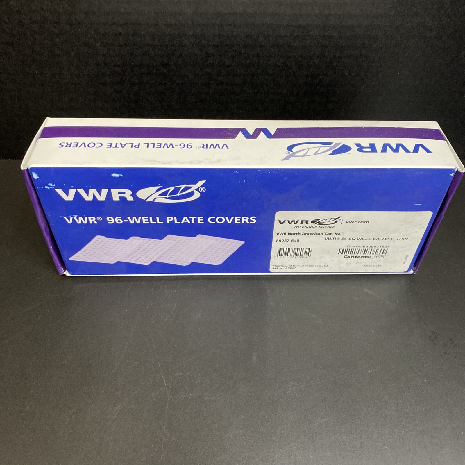 VWR Silicone Microplate Cover Precut Square 96 Well Total of 20 Mats