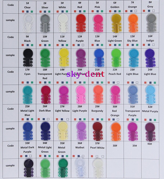 1040pcs/pack Dental Orthodontic Elastic Ligature Ties Bands for Brackets Brace