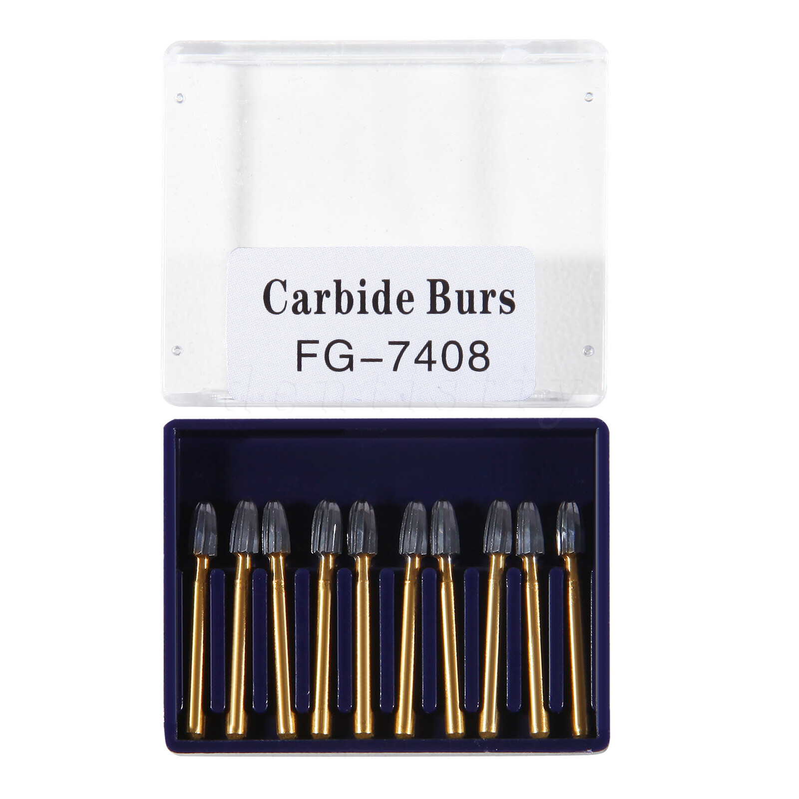 SANDENT Dental Tungsten Carbide Burs Trimming & Finishing Egg Football FG-7408