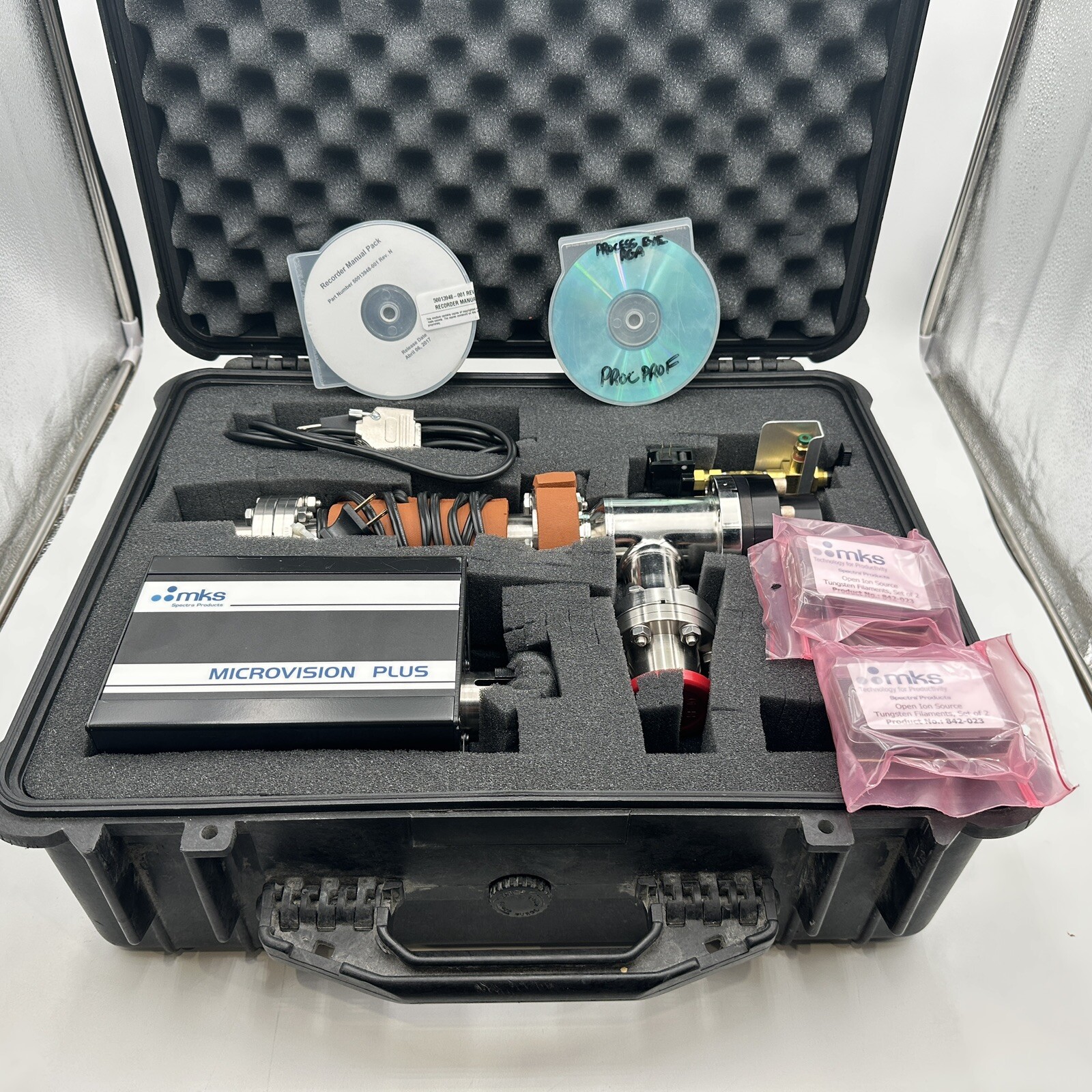 MKS Microvision Plus Residual Gas Analyser RGA Mass Spectro Full Kit-SEND OFFER
