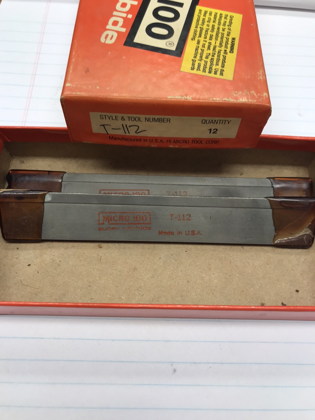 1 pc. T-112 DE CARBIDE TIPPED CUT-OFF BLADE. MICRO100. USA