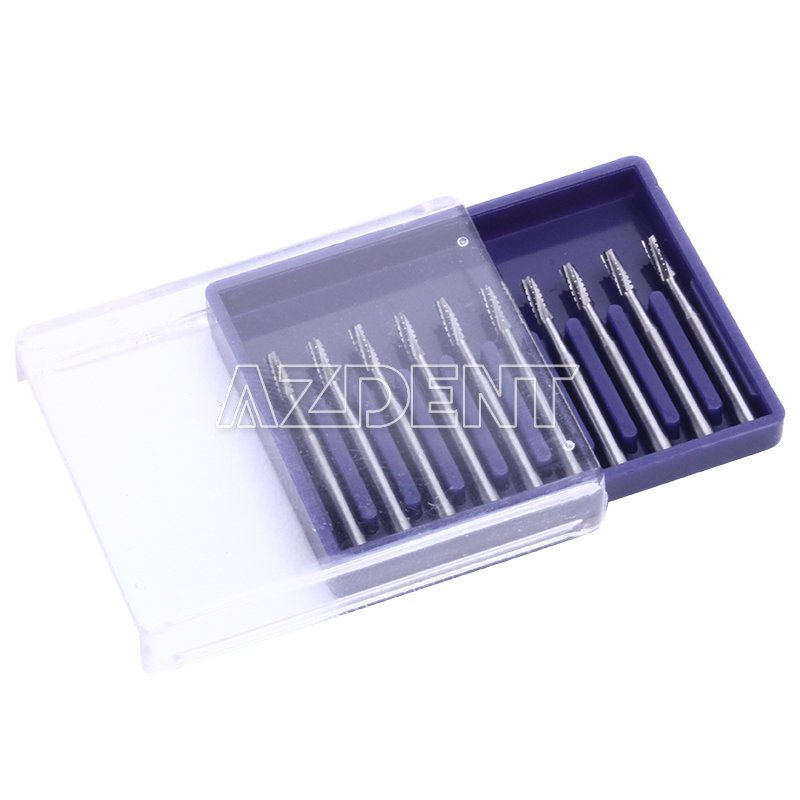 10 Uds. Fresas FG558 Carburo Tungsteno para Pieza de Mano Alta Velocidad Dental
