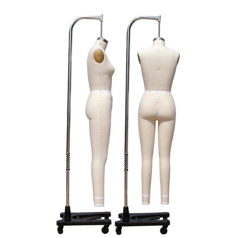 Size 18 Linen Full Body Pro Female Dress Form Mannequin with Arm & Padding Kit
