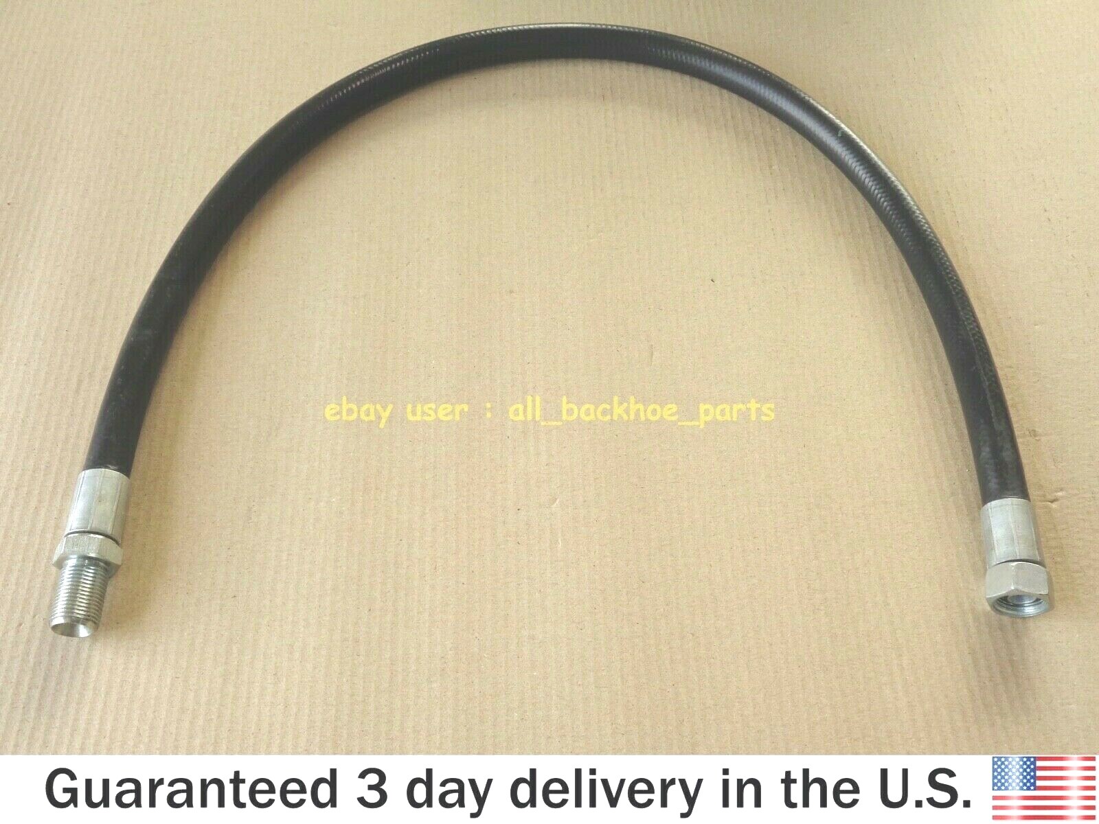 JCB BACKHOE- CIRCUIT HOSE 1/2BSP WITH MALE & FEMALE ENDS (PART NO. 629/20700)