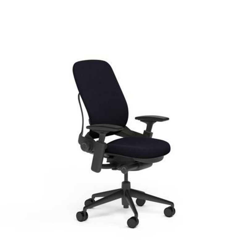 New Large Steelcase Leap PLUS Adjustable Desk Chair – Buzz2 Black Fabric 500 lb