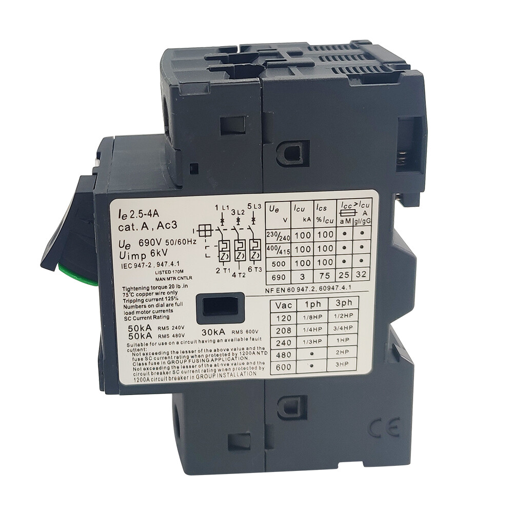 NEW Motor circuit breaker GV2ME08 Deca Manual Motor Starter Button 2.5 to 4A