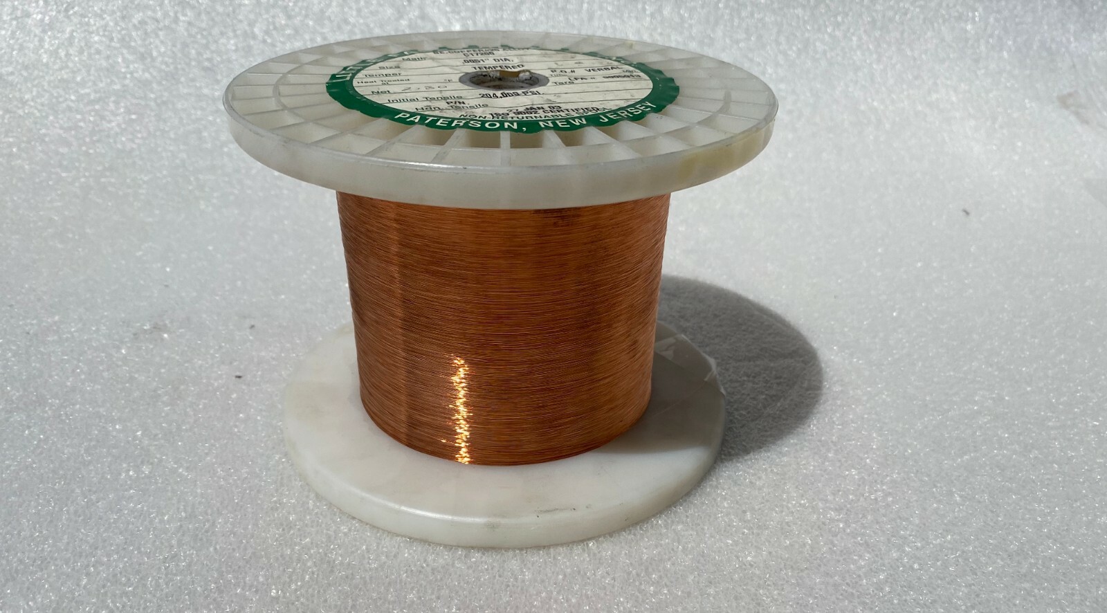 .010 inch / .25 mm 15 FEET Beryllium Copper spring wire silver coated C17200