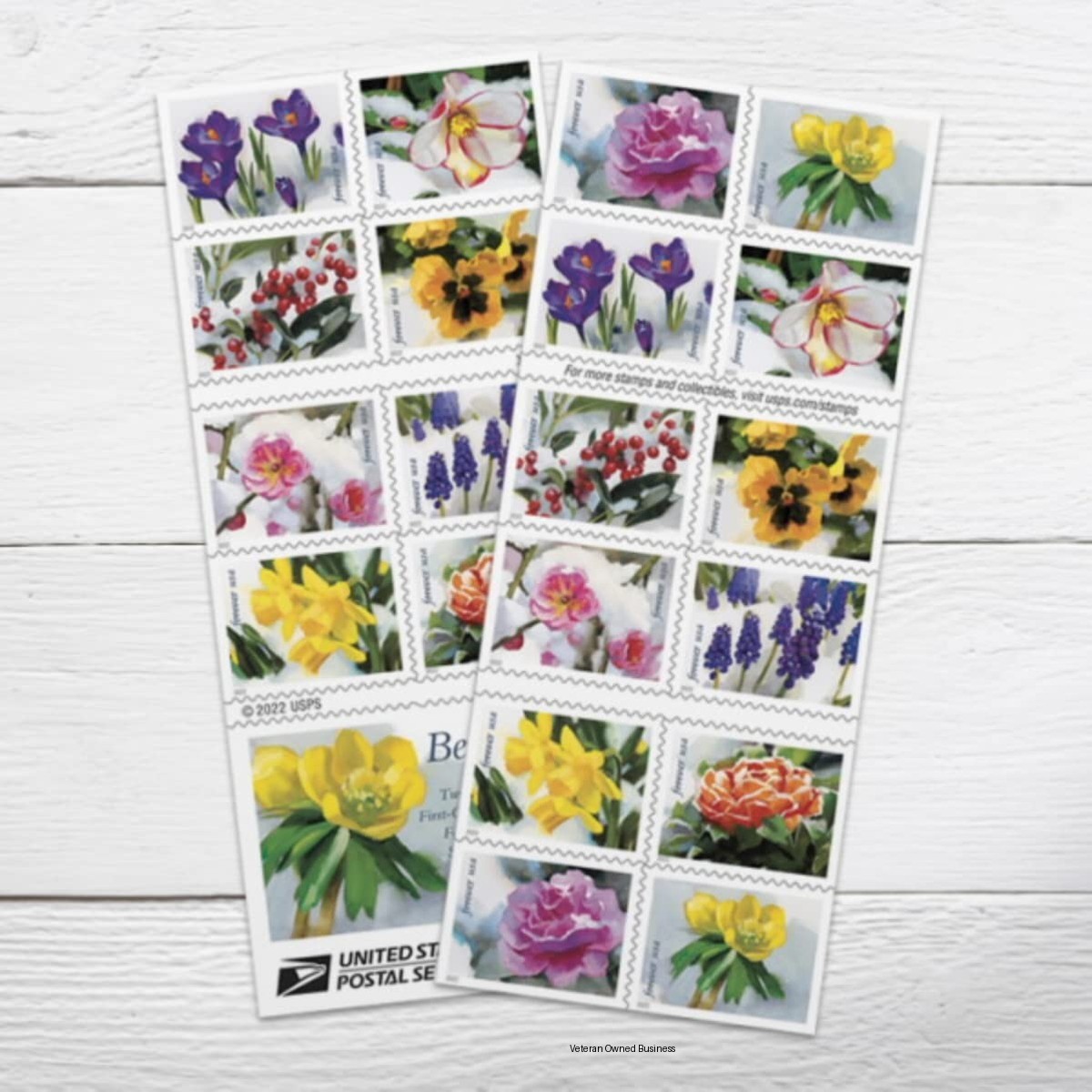 United States Postal Service Usps Snowy Beauty 5 Booklets Of 20 100 Postage