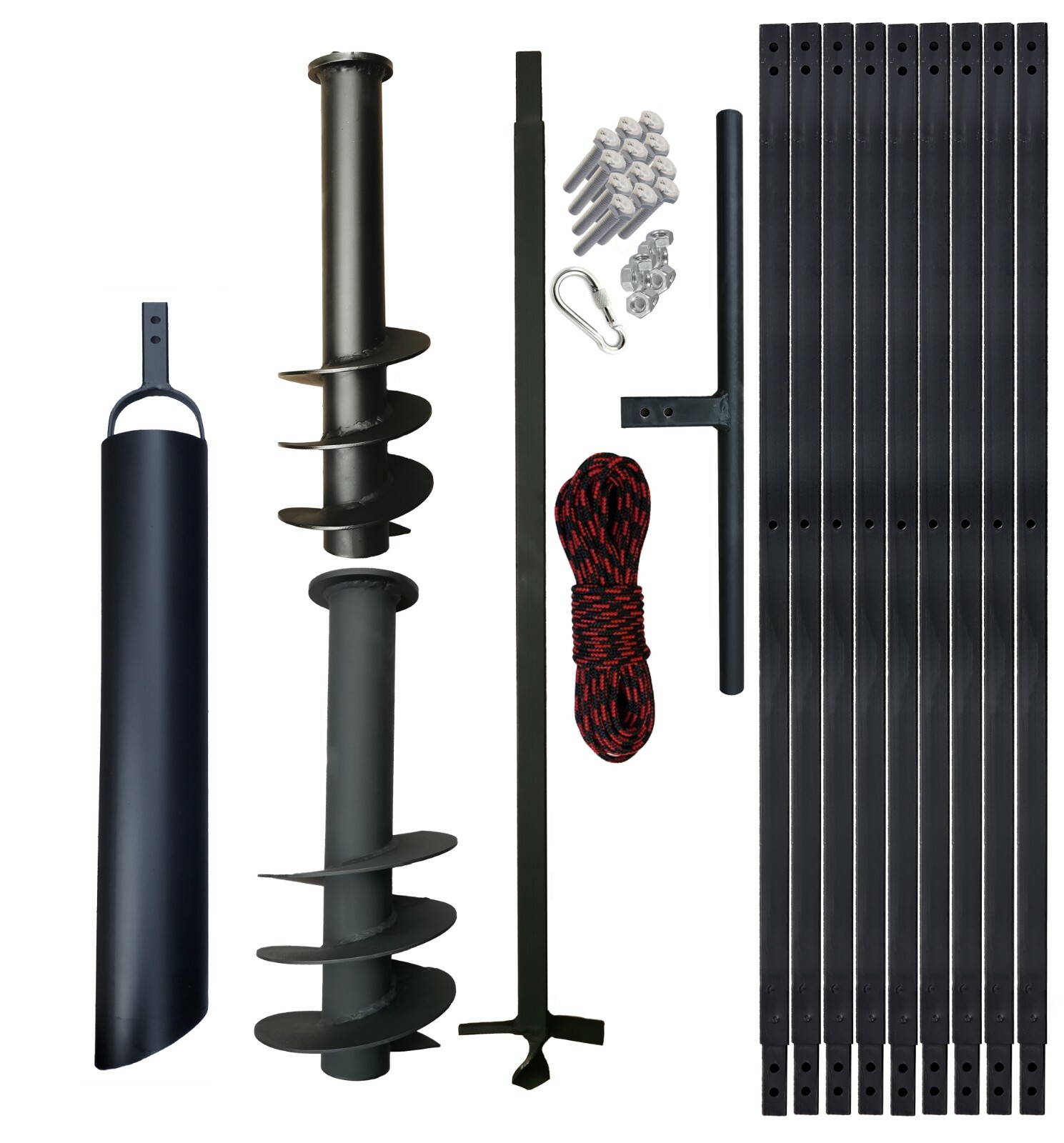 PWSAM WATER WELL DRILLING KIT HAND WELL AUGER DIY 3 – 55 FT + Bailer