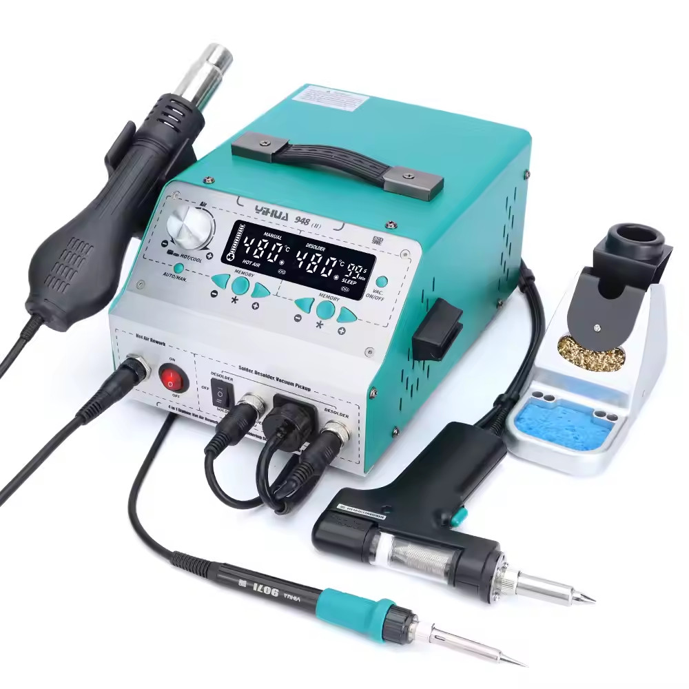 YIHUA 948-II Desoldering Suction Gun Heat Air Gun Soldering Iron Rework Station
