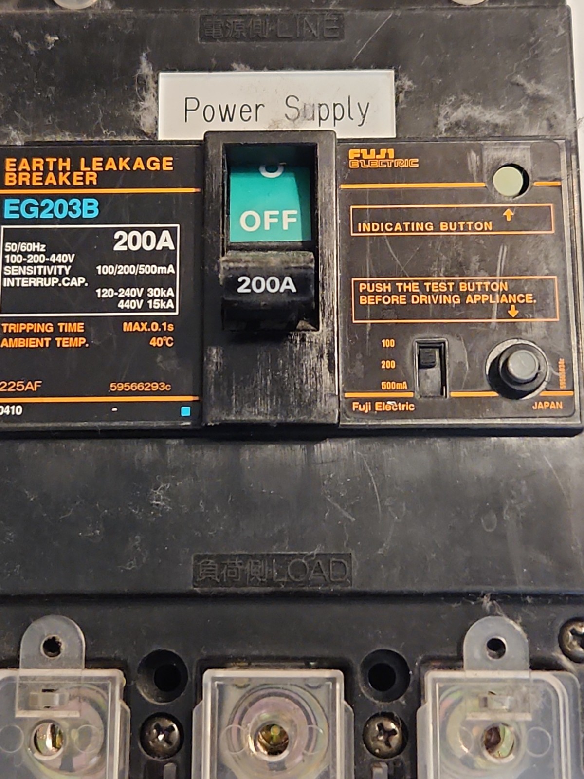 Fuji EG203B 3P 200A Circuit Breaker – Warranty & Free Shipping