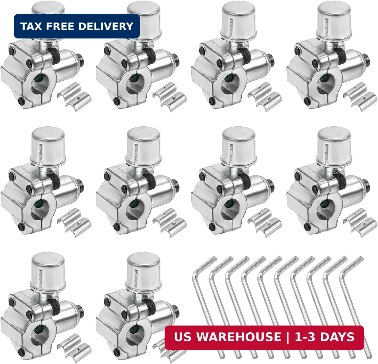 10pcs BPV-31 Piercing Valve & 10 Hex Key & 20 Adapter, Refrigerator Line Tap Val