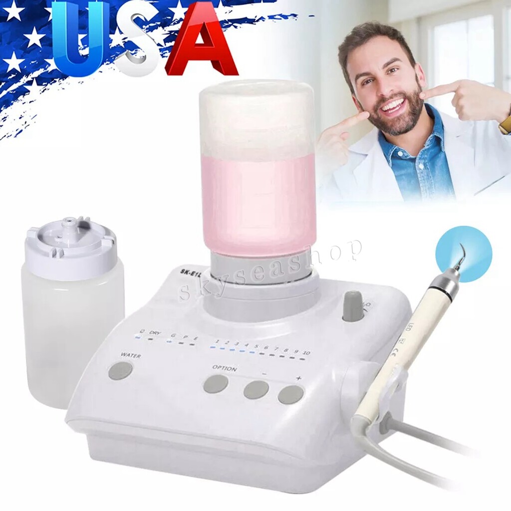 Dental Piezo Ultrasonic Scaler 2 Bottles fit EMS Cavitron LED Handpiece & Tips