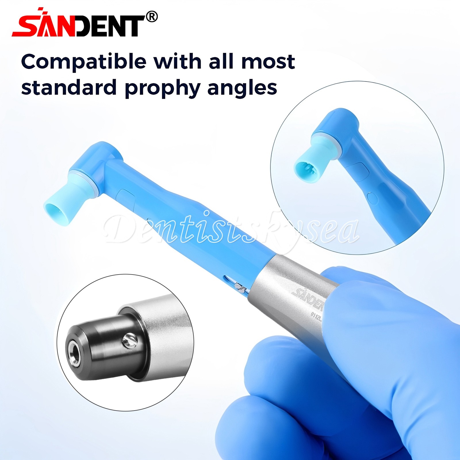 Dental Hygiene Prophy Handpiece Air Motor 4 Holes 4:1 Reduction 360 ° Swivel