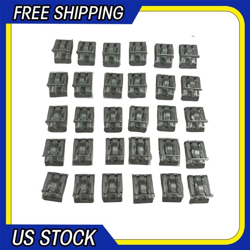 30Pcs For GM 94-17 Metal Retainer Moulding Trim Fastener Clips 15748479 11588650