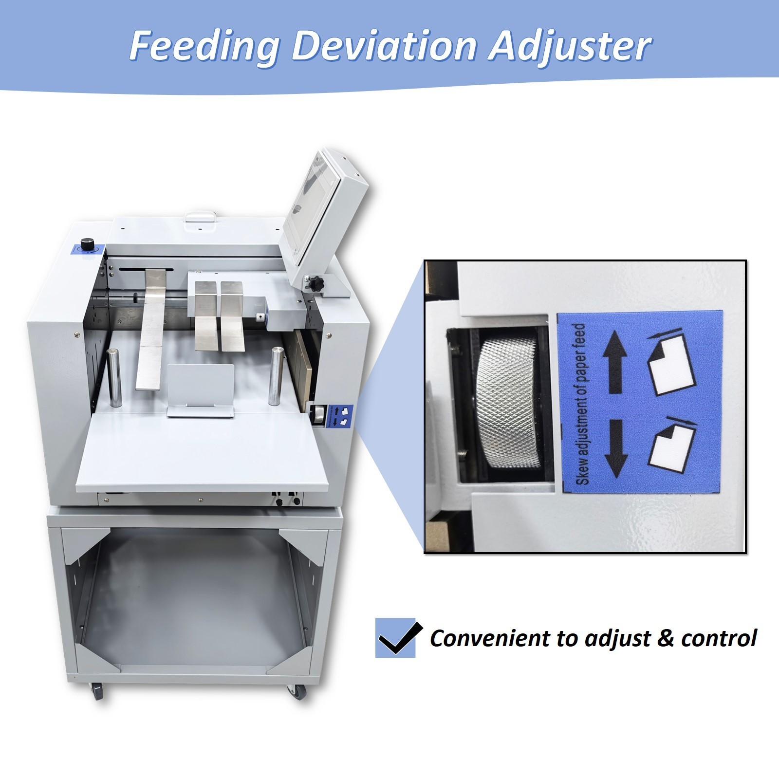 13 inch Fully Automatic Scoring Paper Cutter Creasing Machine Digital Touch 110V