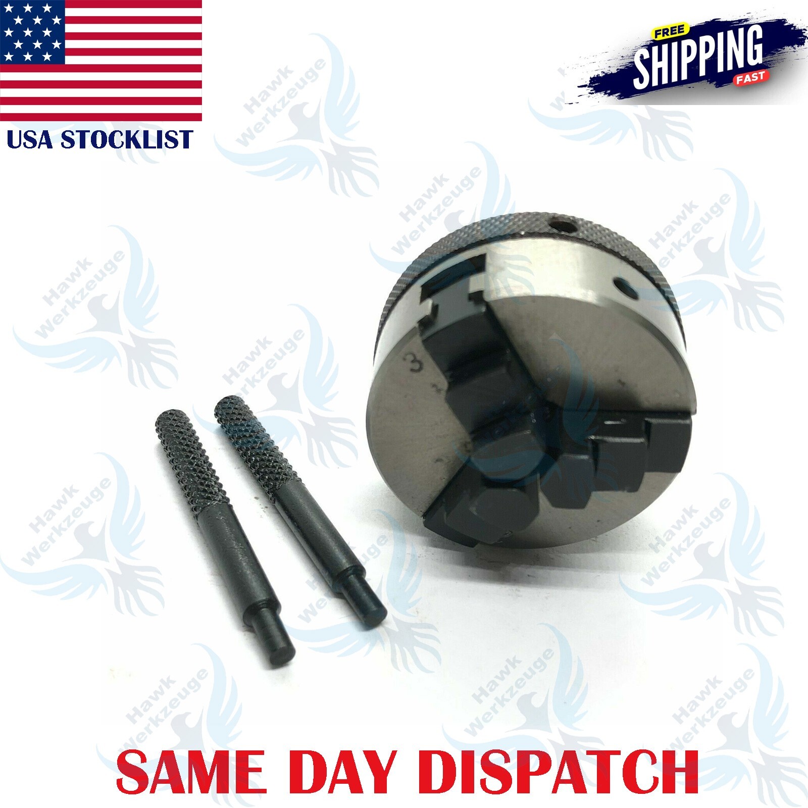 50 MM 3 Jaw Mini lathe Chuck Self Centering Chuck 50mm Dia M12 X 1 Unimat Thread